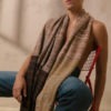 XXL Alpaca Wool Scarf Melange Sunset - Image 3
