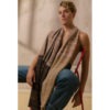 XXL Alpaca Wool Scarf Melange Sunset - Image 5