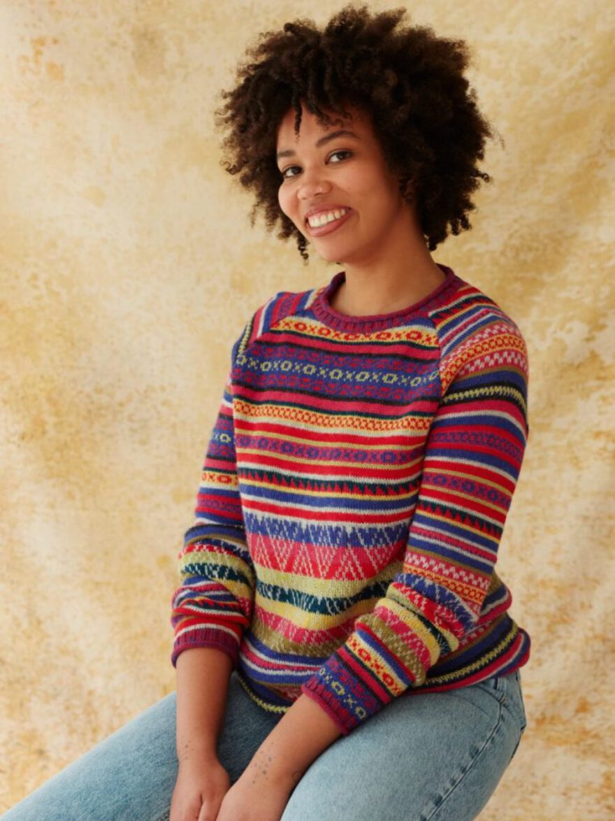 Alpaca Sweater Cuzco Ladies knitted pullover from Peru